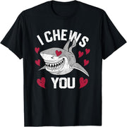 Shark Valentine's Day Fun Valentine's Day Couple Love Me Bite You T-Shirt