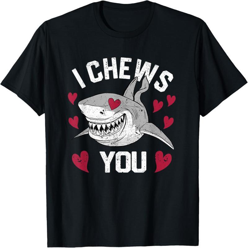 Shark Valentine's Day Fun Valentine's Day Couple Love Me Bite You T-Shirt