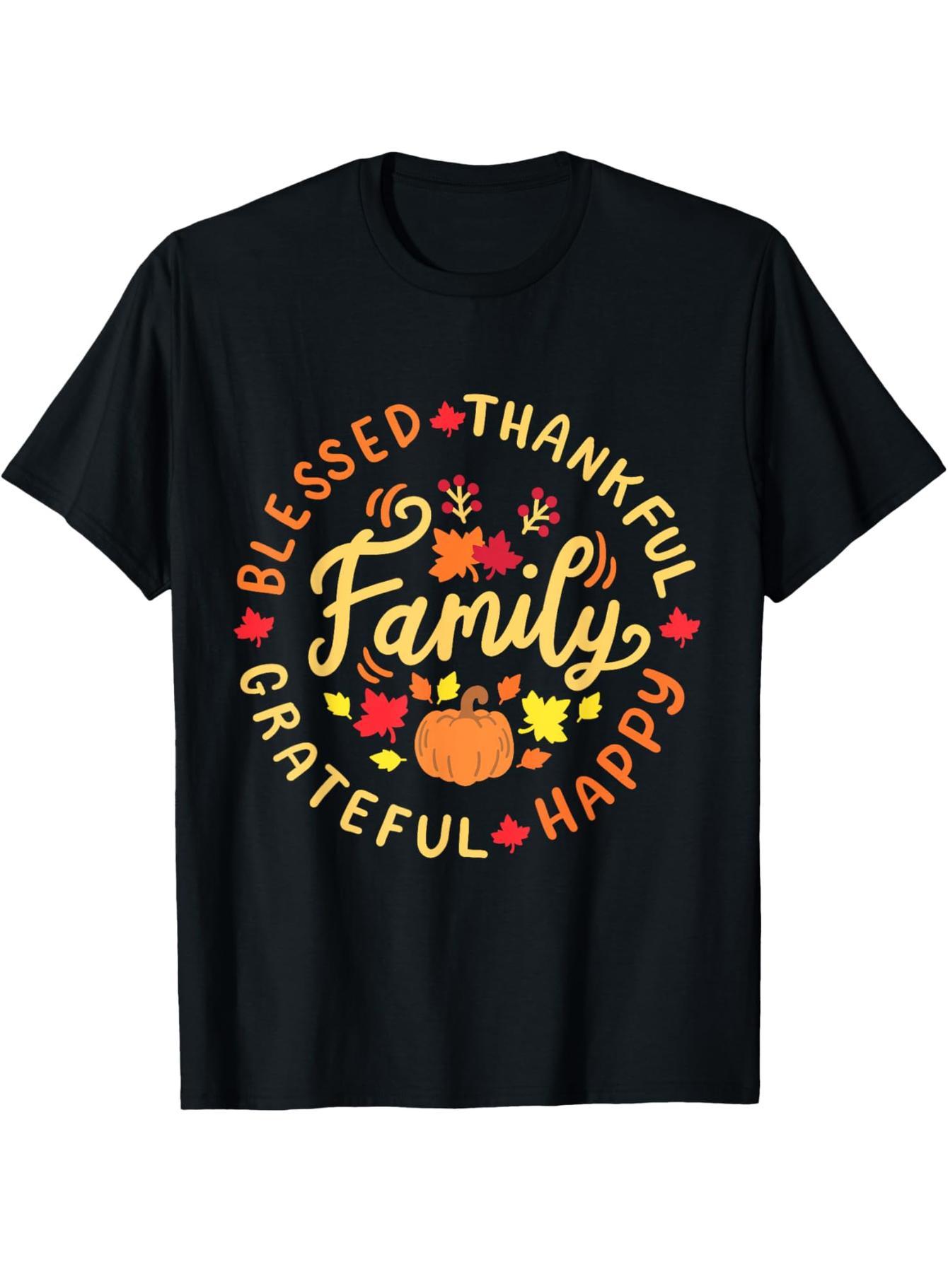 Blessings Thanksgiving Family T-Shirt