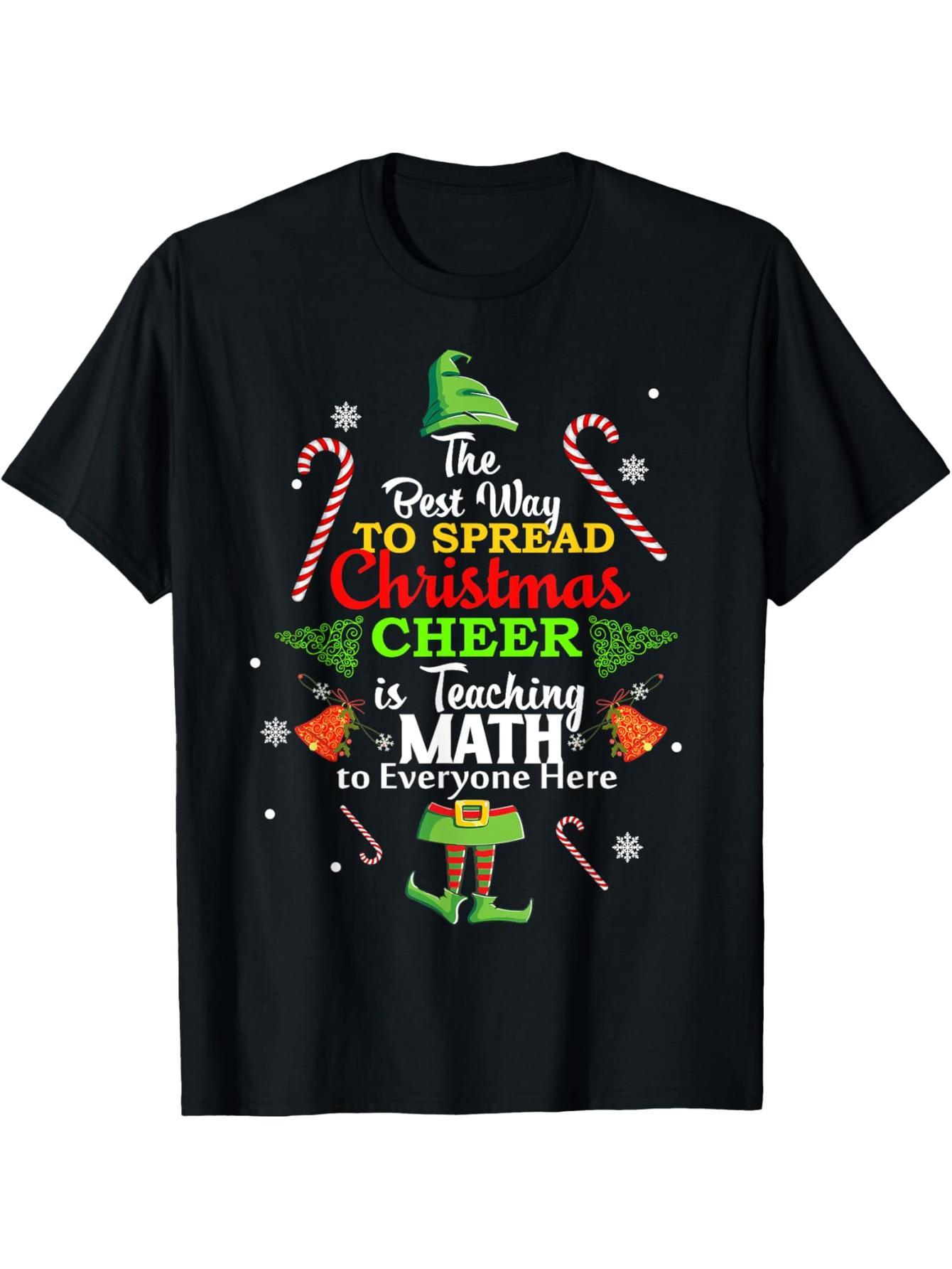 The best way for math teachers to spread Christmas t-shirts