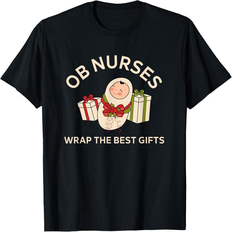 Maternity Nurse Birth Nurse Thanksgiving Christmas T-Shirt