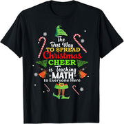 The best way for math teachers to spread Christmas t-shirts