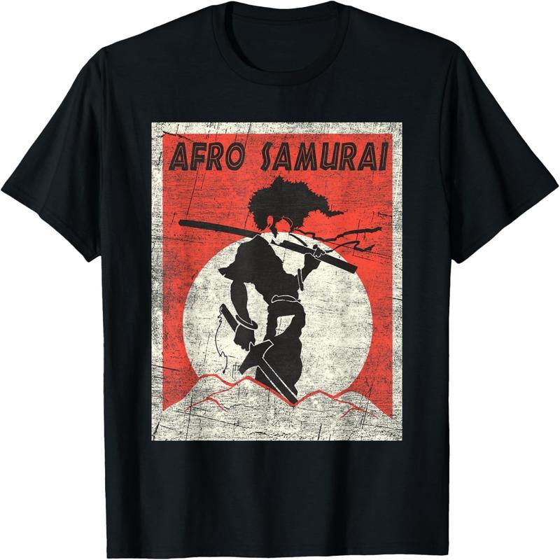 African Samurai Shirt, Vintage Samurai T-Shirt