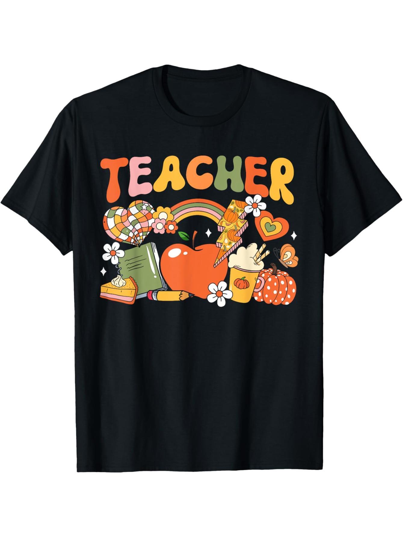 Teacher Fall Pumpkin Thanksgiving Teacher T-Shirt