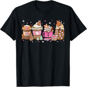 Christmas Latte Coffee Lovers Gingerbread Christmas Teacher T-Shirt