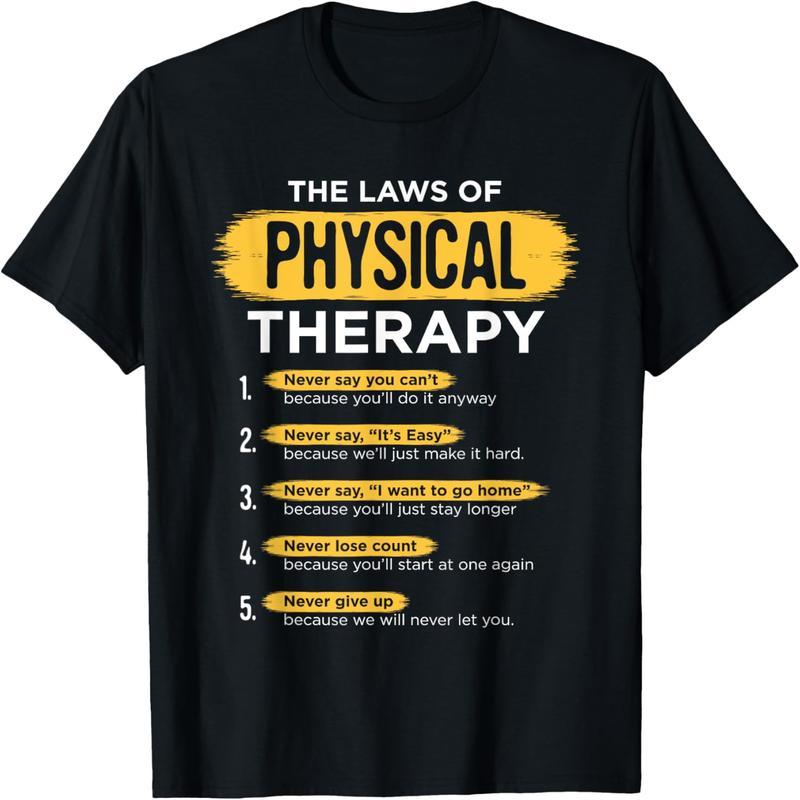 Fun PT Physical Therapy Gift Therapist Month T-Shirt