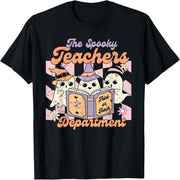 Horror Teacher Department Halloween Ghost Teacher T-Shirt