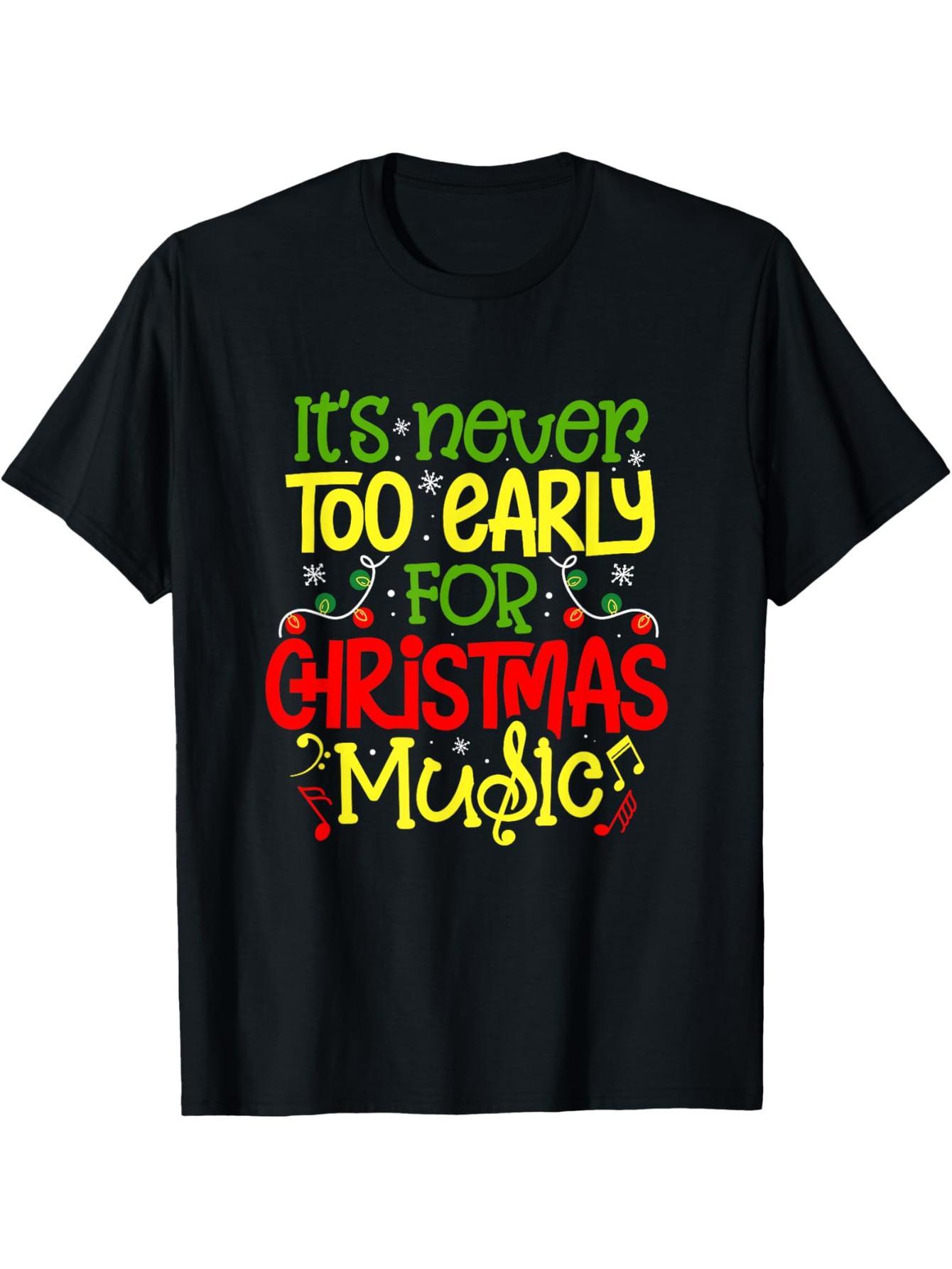 Christmas music musician holiday season winter music teacher t-shirt