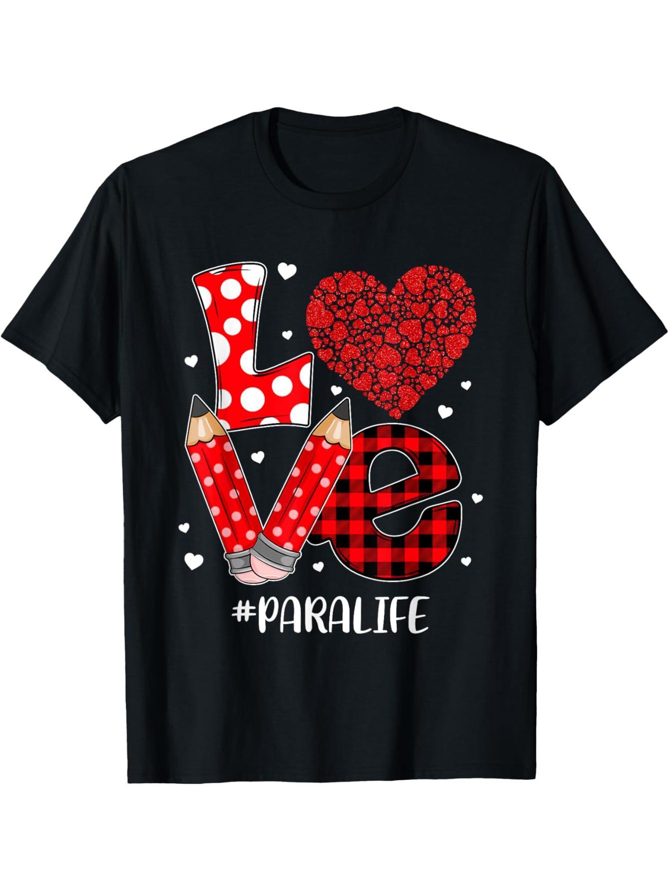 LOVE Para Life Valentine's Day Christmas T-Shirt