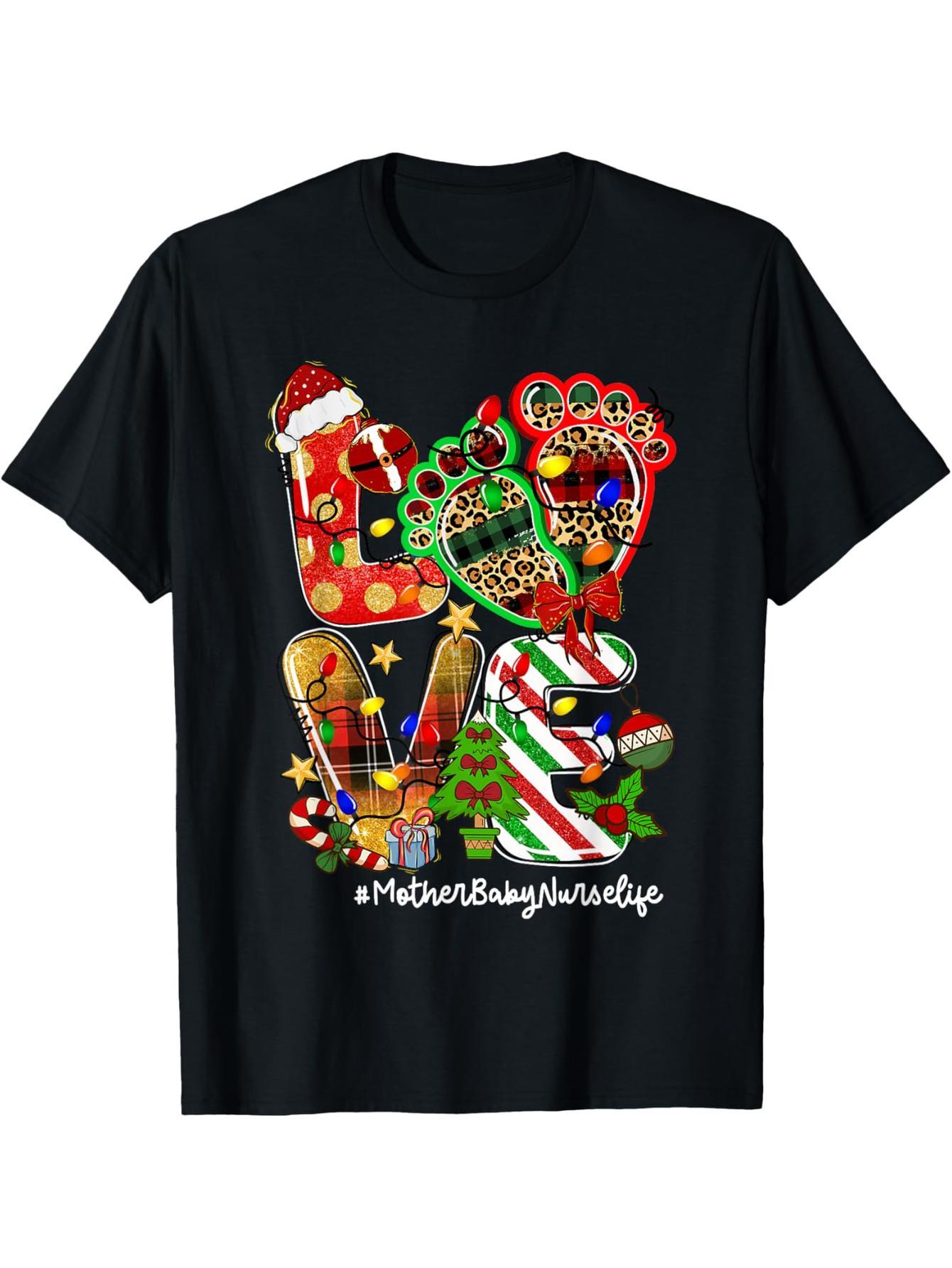 Love Mom Baby Nurse Life Stethoscope Christmas Gift T-Shirt