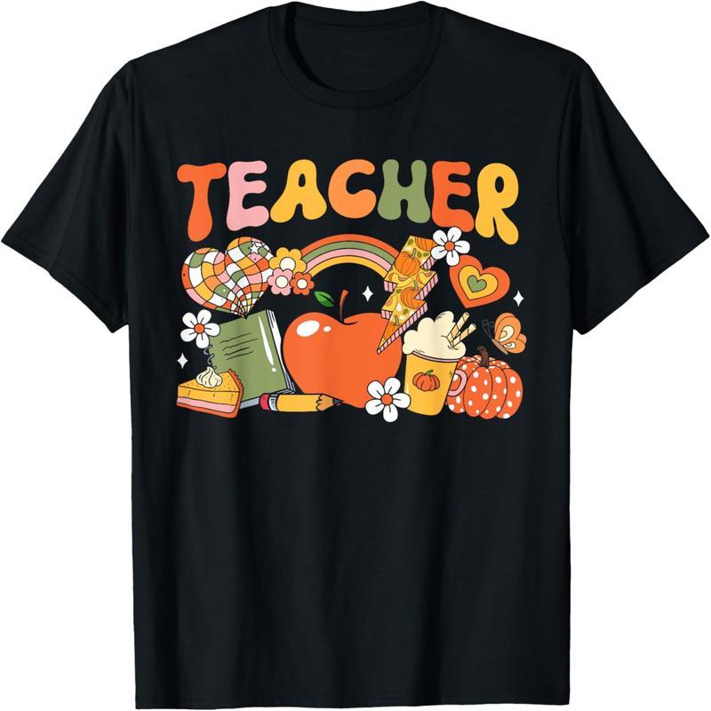 Teacher Fall Pumpkin Thanksgiving Teacher T-Shirt
