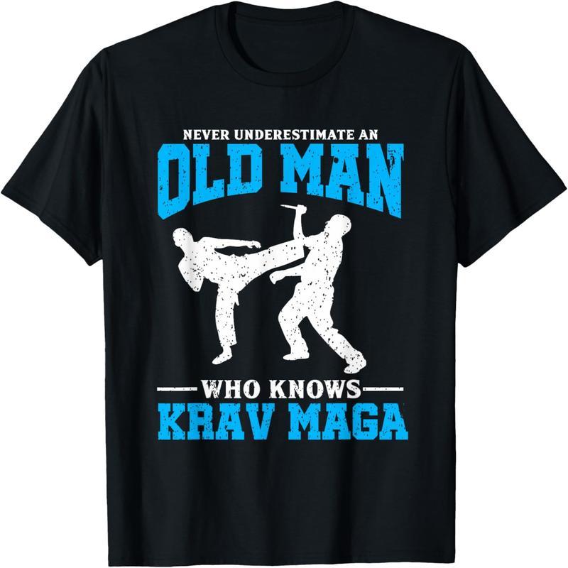 Never underestimate an elderly Krav Maga T-shirt