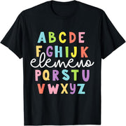 Alphabet ABC Elemeno Teacher Student Back to School Gift T-Shirt