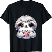 Kawaii Cute Sloth Valentine's Day Boy, Girl Teen Girl Otaku T-Shirt
