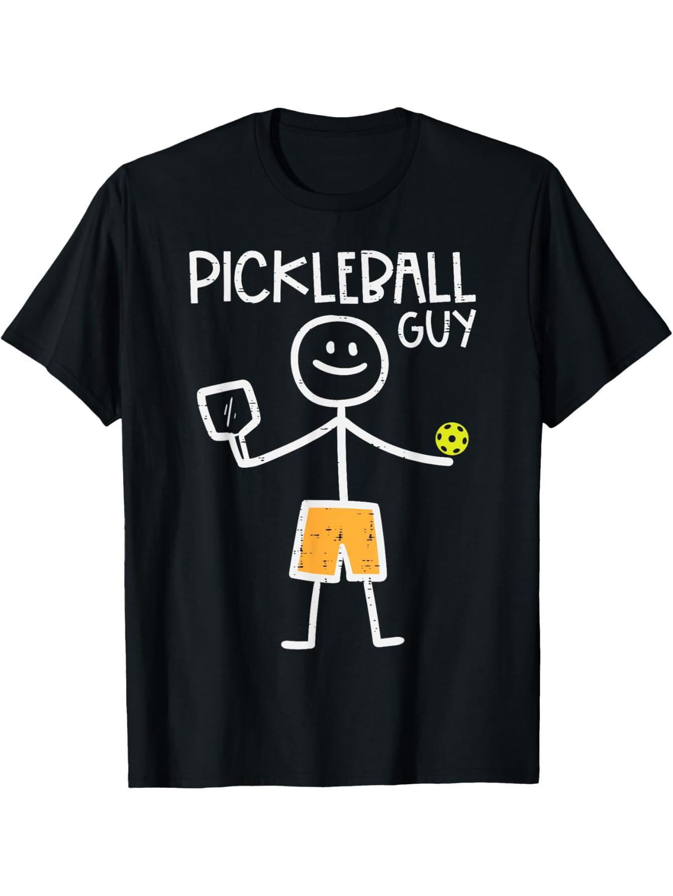 Pickleball Guy Stickman Pickle Ball Boys Boys Girls Teen T-Shirt