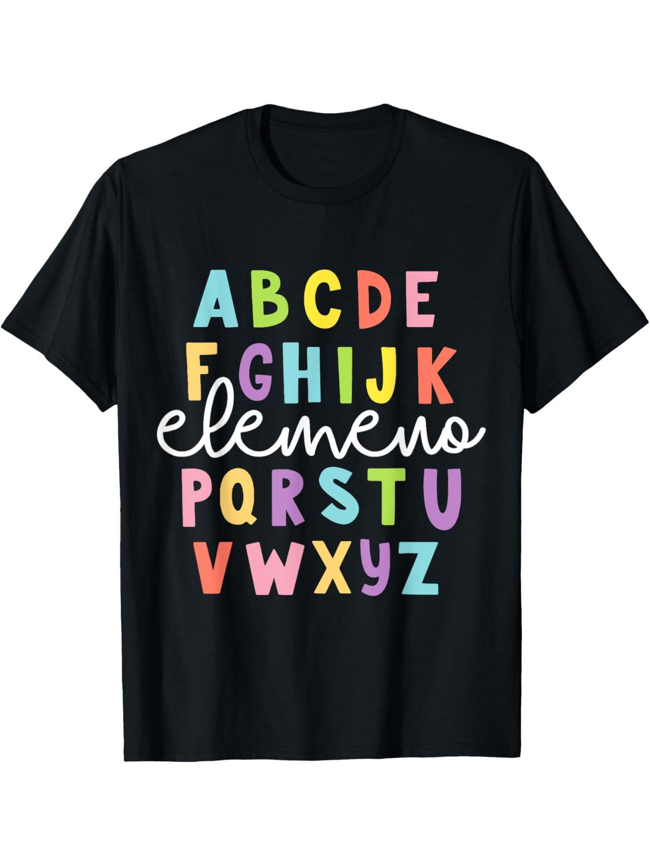 Alphabet ABC Elemeno Teacher Student Back to School Gift T-Shirt