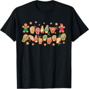 ASL Christmas American Sign Language Gingerbread Hand Deaf T-Shirt