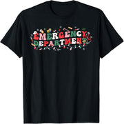 Emergency Department ER Nurse Christmas Ed Nurse Tech T-Shirt