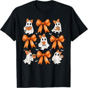 Trick or Treat Coquettish Bow Ghost Horror Teacher Halloween T-Shirt