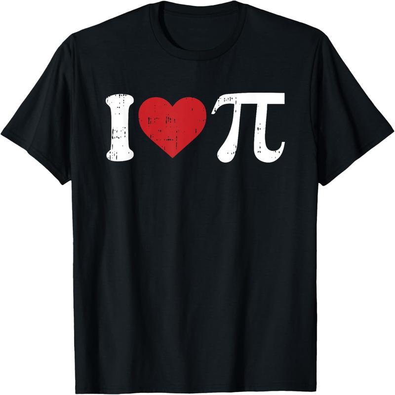 I Love Pi Day, Cute Heart Math Symbols, Teacher Student Gift T-Shirts