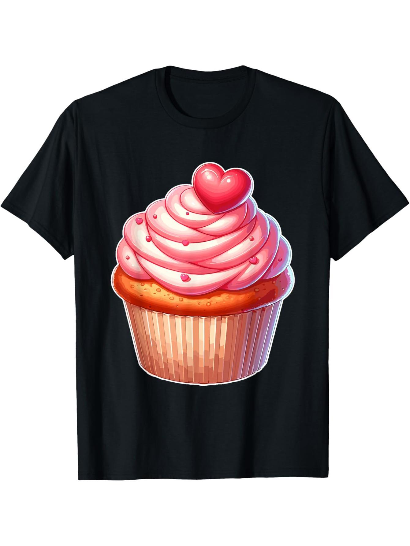Cupcakes Fun Food Clothing Frosting Powder Valentine's Day T-Shirt