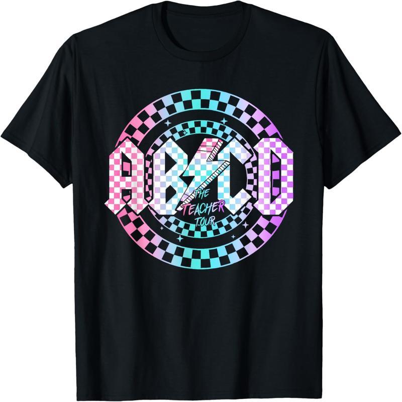 ABCD Teacher Tour First Day of School Rock (Double Sided) T-Shirt