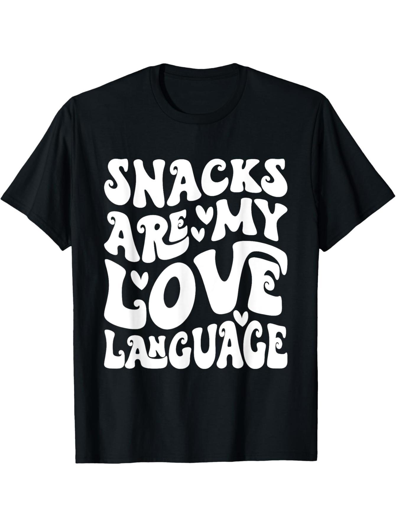 Snacks are my love language Valentine's Day T-shirts for boys, girls and boys