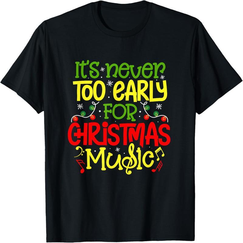 Christmas music musician holiday season winter music teacher t-shirt