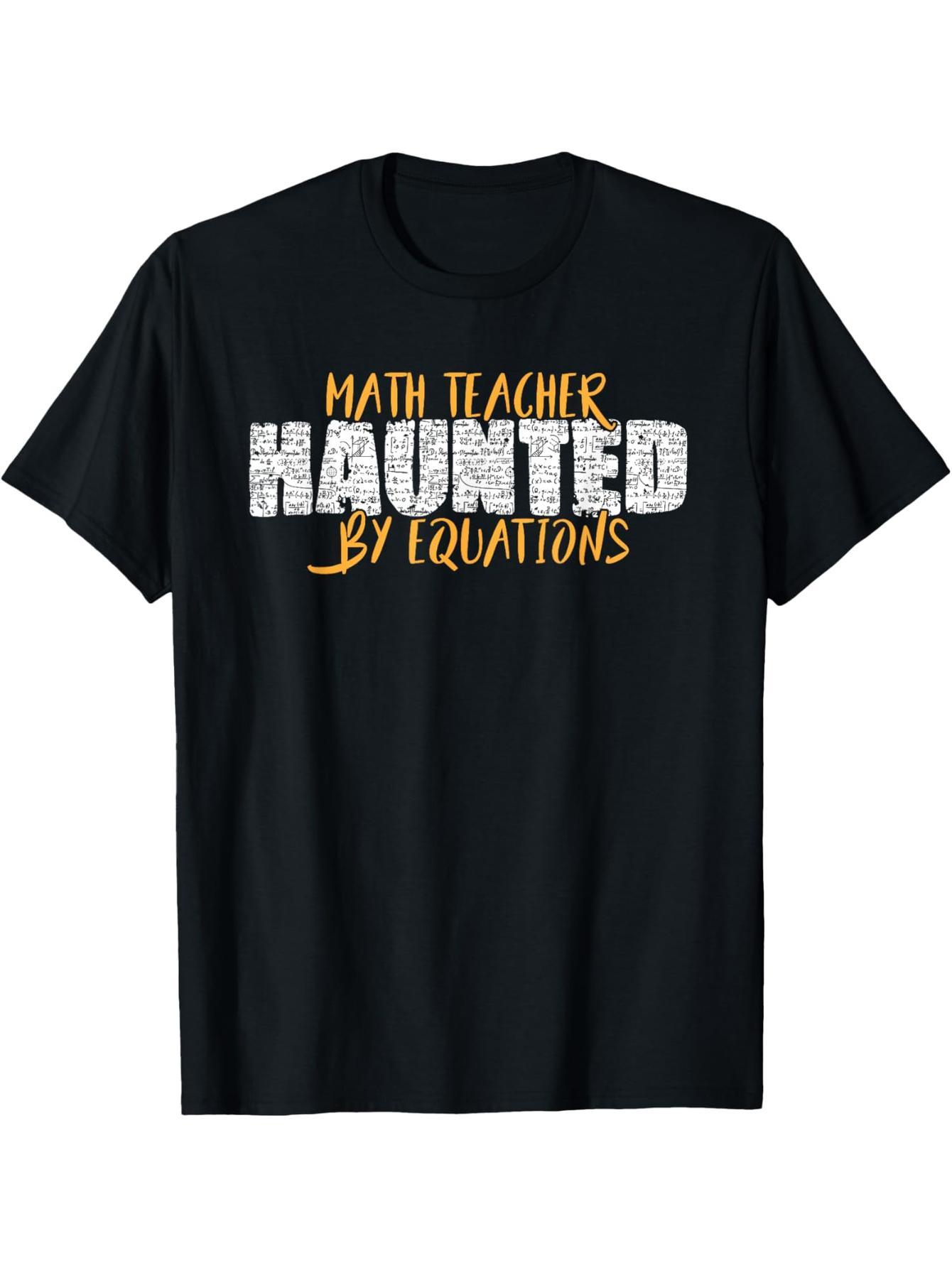 Math Teacher Horror Math Lovers Math Halloween Math T-Shirt