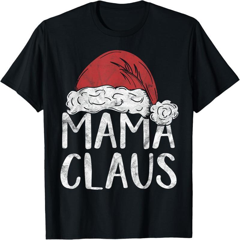 Mom Klaus Christmas Costume Gift Santa Family Christmas T-Shirt