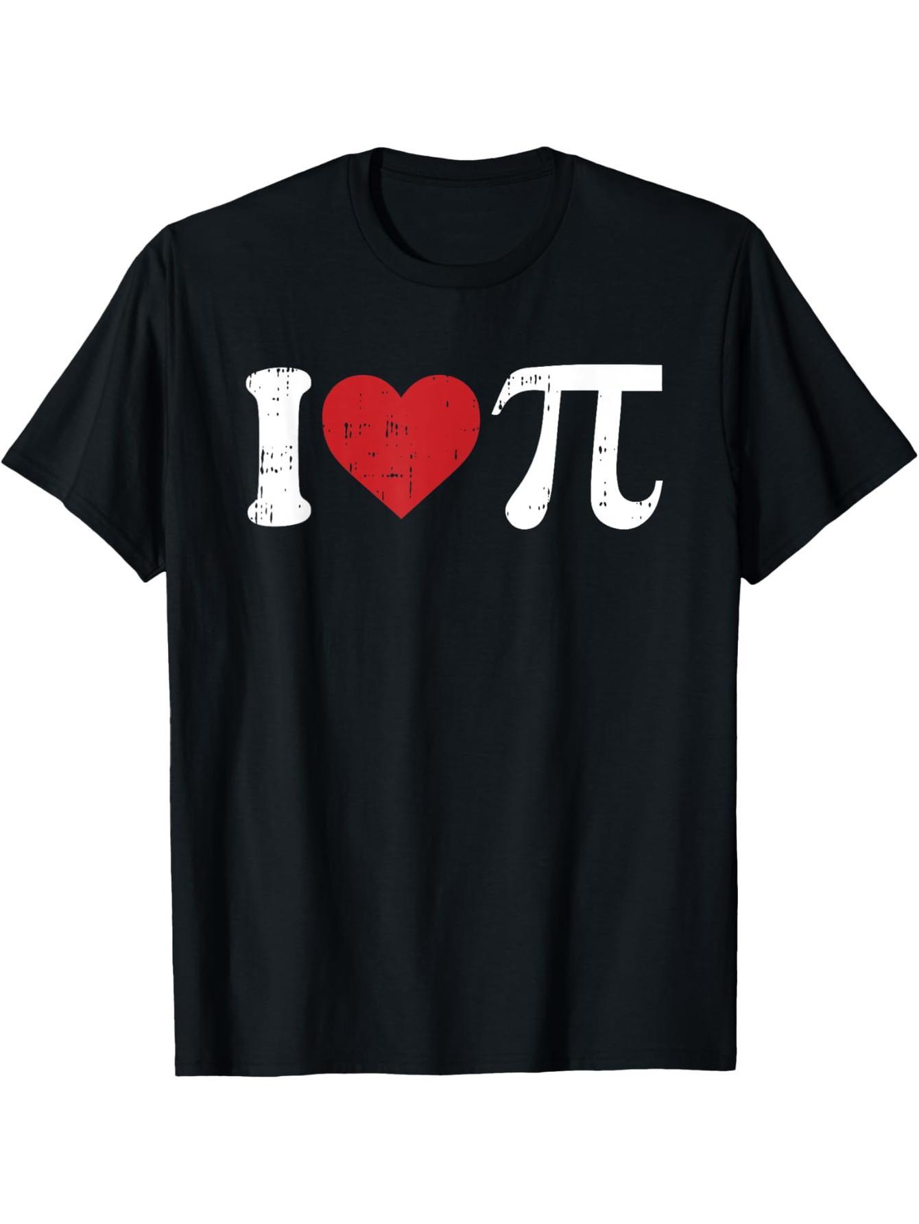 I Love Pi Day, Cute Heart Math Symbols, Teacher Student Gift T-Shirts