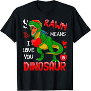 Rawr means "I love you" dinosaur shirt Valentine's day boy t-shirt