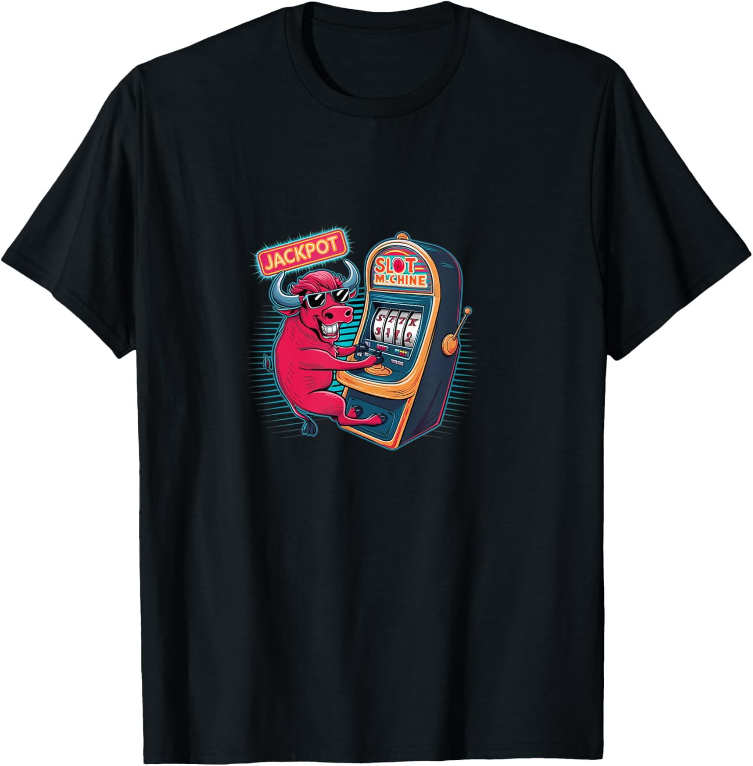 Lucky Buffalo Casino Slot Machine BUFFALOOOOO Gambling T-Shirt