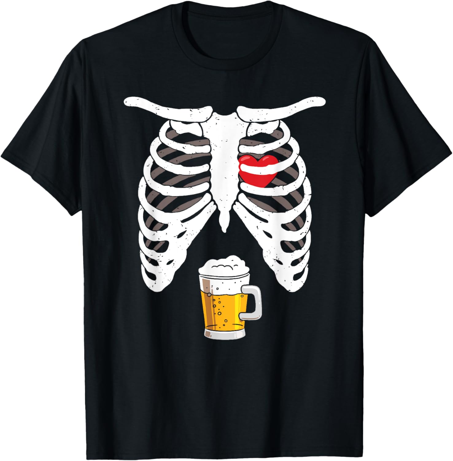 Pregnancy Announcement For Dad Shirt Pregnant Skeleton T-Shirt