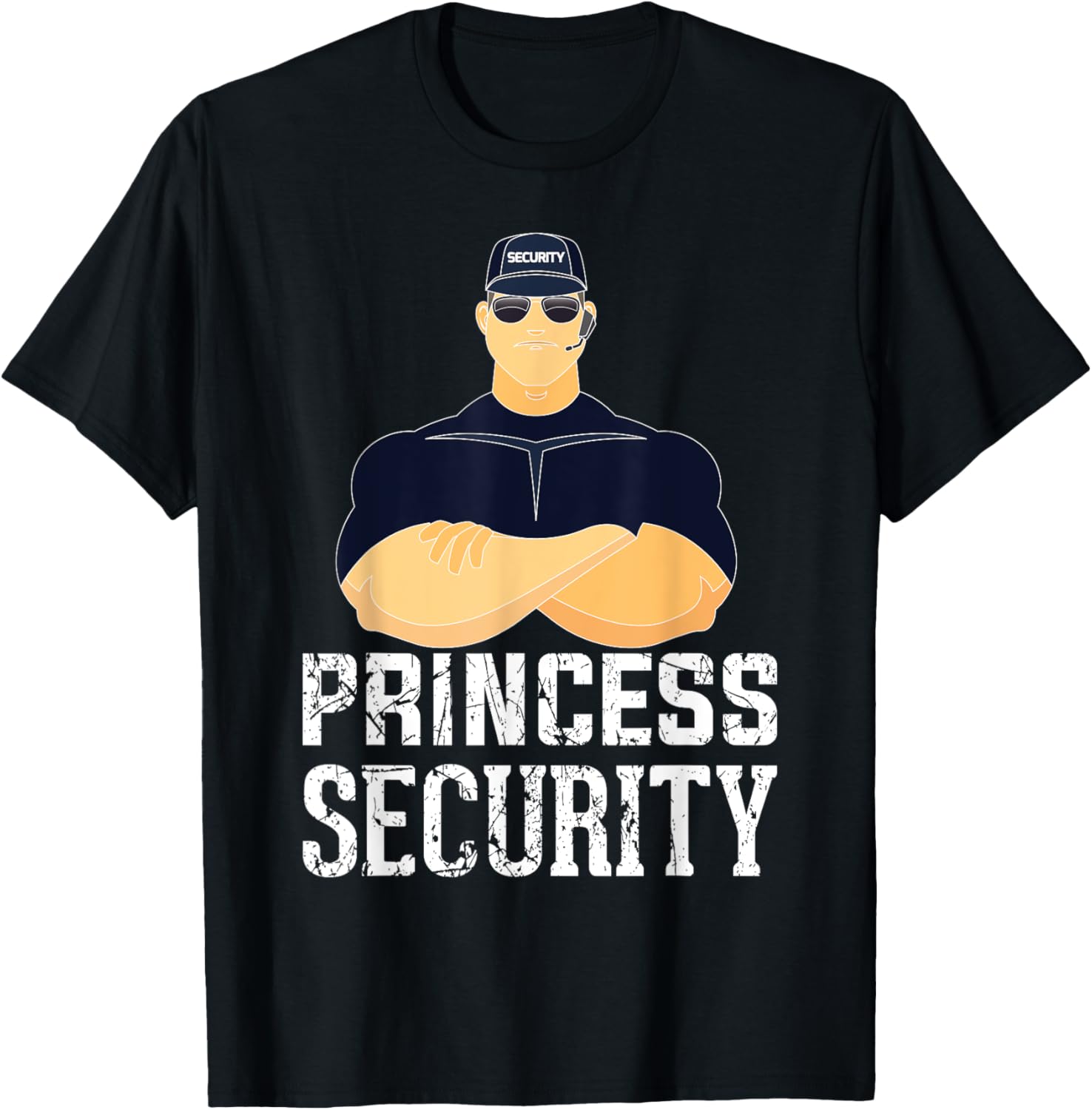 Princess Security Birthday Party Dads Team Princess Security T-Shirt