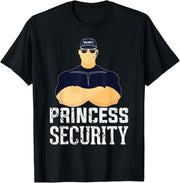 Princess Security Birthday Party Dads Team Princess Security T-Shirt