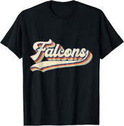 Falcons Sports Name Vintage Retro For Men Women Boy Girl T-Shirt