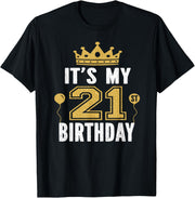 It's My 21st Birthday Gift For 21 Years Old Man And Woman T-Shirt