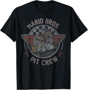 Mario Kart Mario & Luigi Mario Bros. Pit Crew Fade T-Shirt