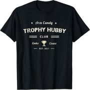 Vintage TROPHY HUBBY CLUB Fun Valentine's Day Men's Husband T-Shirt