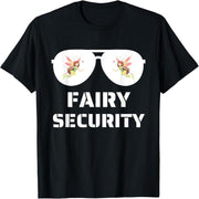 Halloween Dad Mom Daughter Adult Costume Fairy Security T-Shirt