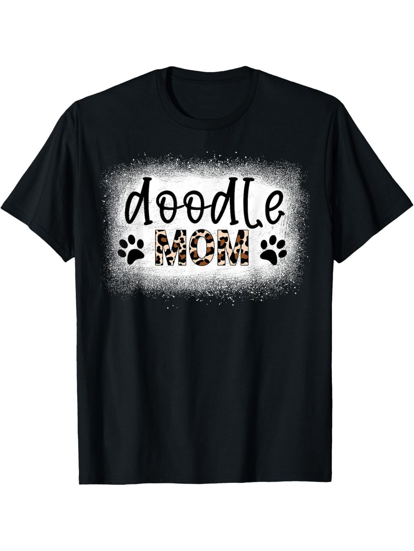 Vintage Graffiti Mom Bleach Shirt Leopard Gold Graffiti Mom T-Shirt