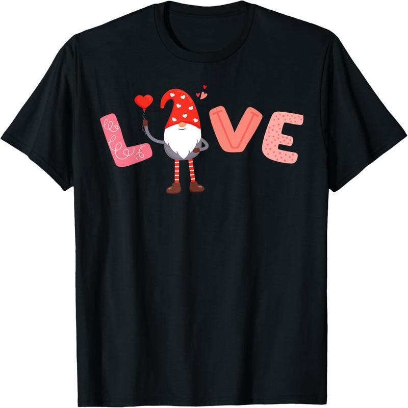 Love dwarf valentine cute heart valentine pajamas t-shirt