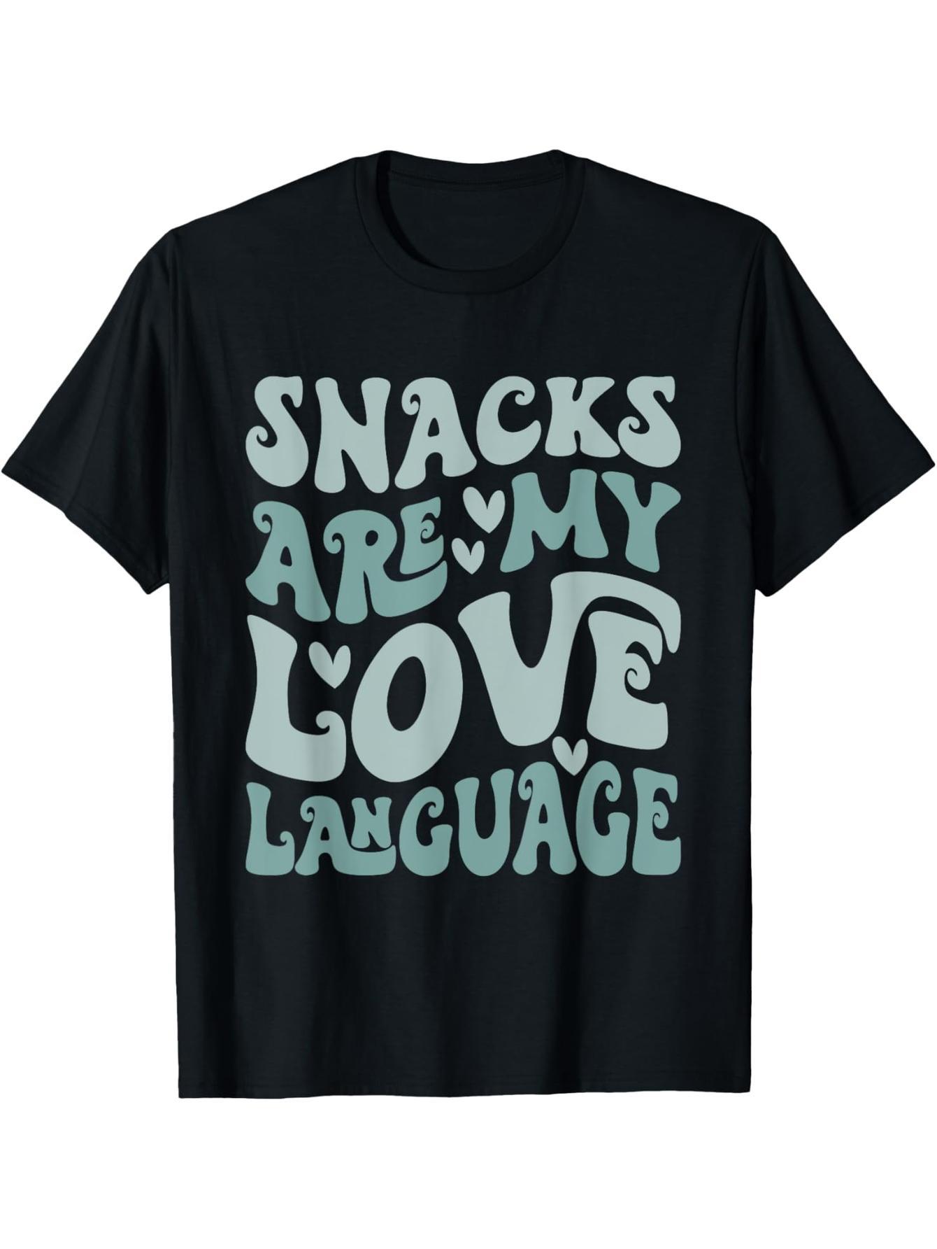 Snacks are my love language Valentine's Day T-shirts for boys, girls and boys