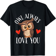 Owls Love You Forever - Valentine's Day Bird Lovers Ornithologist T-Shirt