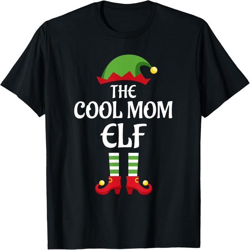 Cool Mom Elf Family Pack Christmas T-Shirt
