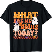 What are we doing today, Halloween sports ghost teacher T-shirt