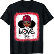 One Love Gigi Black Mom African American Women Valentine's Day T-Shirt
