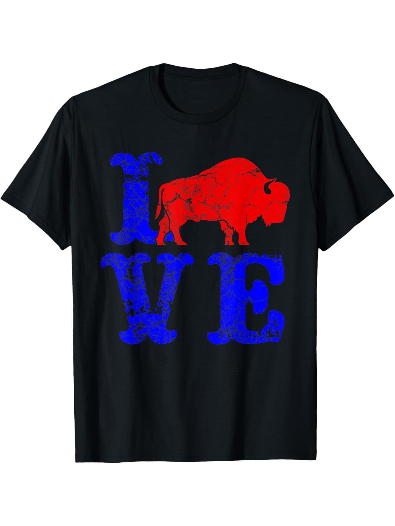Wild American Bison Lovers - Valentine's Day Love Bison T-Shirt