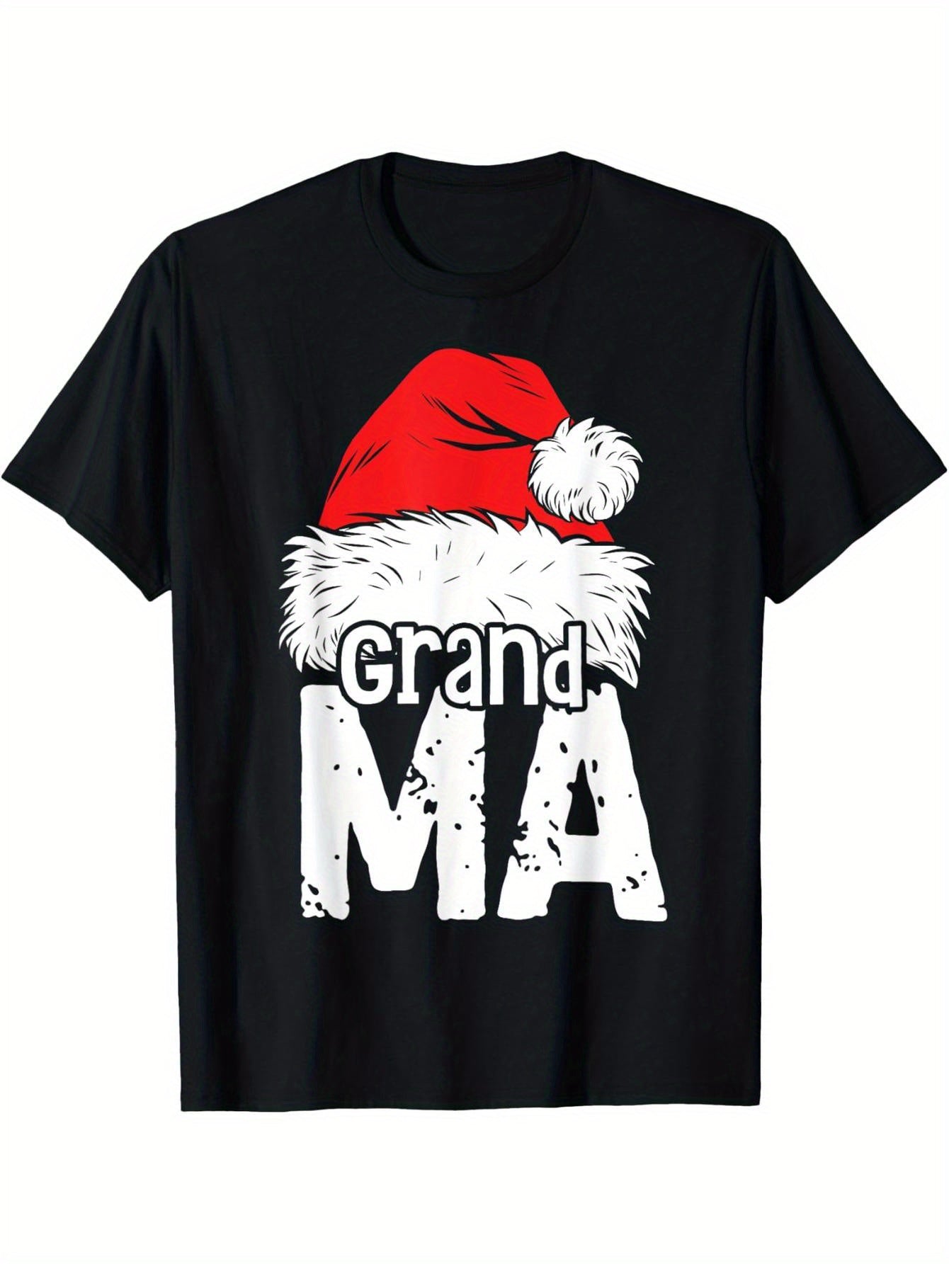 Grandma Santa Christmas Family Pants Christmas Mom T-Shirt